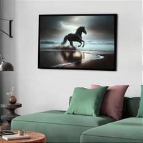Quadro Decorativo Cavalo Praia - 50x70cm