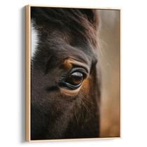Quadro decorativo Cavalo Sereno Refletindo a Alma do Horizonte - Art Canvas