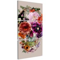 Quadro Decorativo Caveira Florida para Sala Parede Quarto Quadro Decorativo Caveira Florida para Sala Parede Quarto