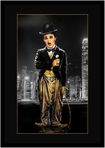 Quadro Decorativo Celebridades Charlie Chaplin Cinema Filmes Vintage Com Moldura RC017 - Vital Printer
