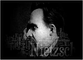 Quadro Decorativo Celebridades Friedrich Nietzsche Filosofia Com Moldura RC008 - Vital Printer