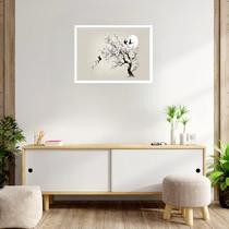 Quadro Decorativo Cerejeira Japonesa Branca - 50x70cm