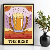 Quadro Decorativo Cerveja Beer - Carta Tarot 33x24cm Quadro Decorativo Cerveja Beer - Carta Tarot 33x24cm