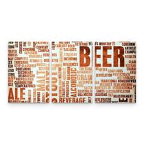 Quadro Decorativo Cerveja Vintage Retrô Mosaico Quadro Decorativo Cerveja Vintage Retrô Mosaico