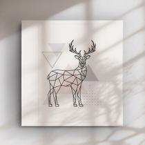 Quadro Decorativo Cervo Geométrico