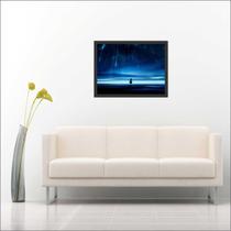 Quadro Decorativo Céu Chuvas Meteoros Planeta Salas Decorações Com Moldura Quadro Decorativo Céu Chuvas Meteoros Planeta Salas Decorações Com Moldura