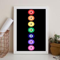 Quadro Decorativo Chakras Olho Grego 33x24cm - com vidro Quadro Decorativo Chakras Olho Grego 33x24cm - com vidro