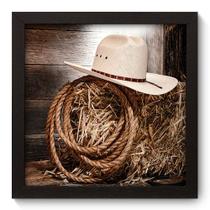 Quadro Decorativo - Chapéu - 22cm x 22cm - 031qddp Quadro Decorativo - Chapéu - 22cm x 22cm - 031qddp
