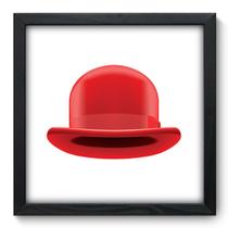 Quadro Decorativo - Chapéu - 33cm x 33cm - 390qddp Quadro Decorativo - Chapéu - 33cm x 33cm - 390qddp