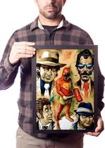 Quadro Decorativo Chapolin E Vilões Arte Poster Moldurado Quadro Decorativo Chapolin E Vilões Arte Poster Moldurado