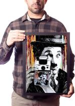Quadro Decorativo Charlie Chaplin Arte Polaroid