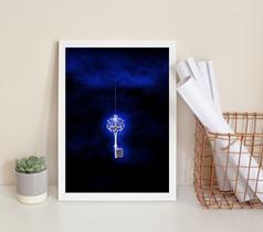 Quadro Decorativo Chave Iluminada- Arquétipo 24X18Cm - Vidro Quadro Decorativo Chave Iluminada- Arquétipo 24X18Cm - Vidro