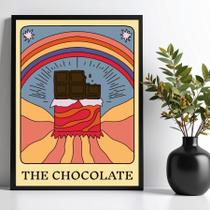 Quadro Decorativo Chocolate - Carta Tarot 33x24cm