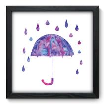 Quadro Decorativo - Chuva - 33cm x 33cm - 128qddp