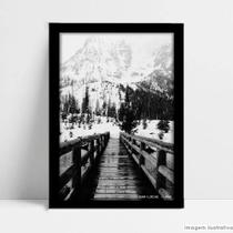 Quadro Decorativo Cidade Bariloche em Moldura Caixa