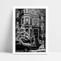 Quadro Decorativo Cidade Boston em Moldura Caixa