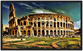 Quadro Decorativo Cidade Coliseu Roma Salas Decorações Com Moldura TT16