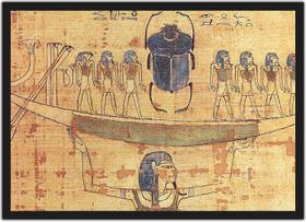 Quadro Decorativo Cidade Egito Papiro Decoração De Salas Com Moldura - Vital Quadros