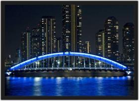 Quadro Decorativo Cidade Japão Decoração Salas Quartos Com Moldura