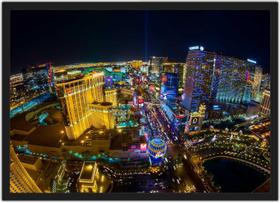 Quadro Decorativo Cidade Las Vegas Decoração De Salas Com Moldura