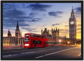 Quadro Decorativo Cidade Londres Decoração De Salas Com Moldura