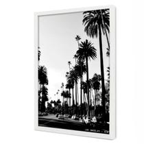 Quadro Decorativo Cidade Los Angeles em Moldura Caixa