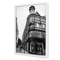 Quadro Decorativo Cidade Manchester em Moldura Caixa