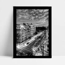 Quadro Decorativo Cidade Munique em Moldura Caixa