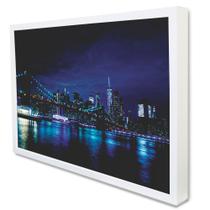 Quadro Decorativo Cidade Nova York - Vista da Ponte Brooklyn em Moldura Caixa Quadro Decorativo Cidade Nova York - Vista da Ponte Brooklyn em Moldura Caixa