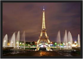 Quadro Decorativo Cidade Paris Torre Eiffel Com Moldura Rc17 - Vital Quadros Do Brasil