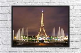 Quadro Decorativo Cidade Paris Torre Eiffel Decorações Com Moldura Quadro Decorativo Cidade Paris Torre Eiffel Decorações Com Moldura