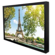 Quadro Decorativo Cidade Paris - Torre Eiffel em Moldura Caixa