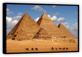 Quadro Decorativo Cidade Pirâmide Egito Turismo Tela Canvas Premium - Vital Quadros