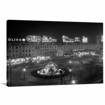 Quadro Decorativo - Cidade Retrô - Vintage - Tela em Tecido Quadro Decorativo - Cidade Retrô - Vintage - Tela em Tecido
