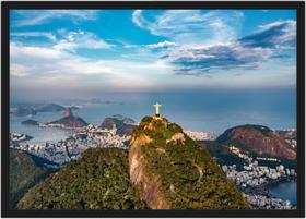 Quadro Decorativo Cidade Rio De Janeiro Cristo Redentor Rc05 - Vital Quadros Do Brasil