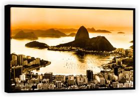 Quadro Decorativo Cidade Rio De Janeiro Praias Grande Tela Canvas Premium Salas - Vital Quadros