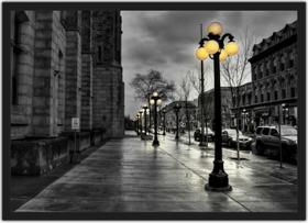 Quadro Decorativo Cidade Ruas De Paris Decoração Salas Quartos Com Moldura G01