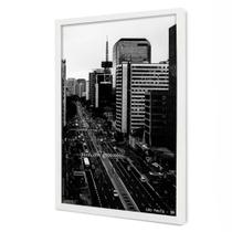 Quadro Decorativo Cidade São Paulo em Moldura Caixa