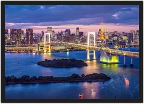 Quadro Decorativo Cidade Tóquio Japão Decoração De Salas Com Moldura Quadro Decorativo Cidade Tóquio Japão Decoração De Salas Com Moldura