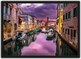 Quadro Decorativo Cidade Veneza Decoração De Salas Com Moldura Quadro Decorativo Cidade Veneza Decoração De Salas Com Moldura
