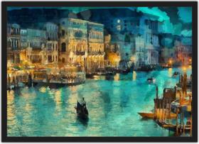 Quadro Decorativo Cidade Veneza Decoração De Salas Com Moldura Quadro Decorativo Cidade Veneza Decoração De Salas Com Moldura