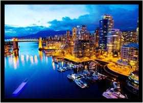 Quadro Decorativo Cidades British Columbia Canadá Paisagem Quartos Salas Com Moldura RC055 Quadro Decorativo Cidades British Columbia Canadá Paisagem Quartos Salas Com Moldura RC055