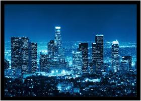 Quadro Decorativo Cidades Los Angeles Paisagem Quartos Salas Com Moldura RC056 Quadro Decorativo Cidades Los Angeles Paisagem Quartos Salas Com Moldura RC056