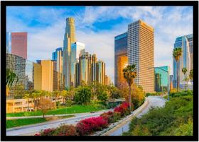 Quadro Decorativo Cidades Los Angeles Paisagem Quartos Salas Com Moldura RC102