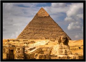 Quadro Decorativo Cidades Países Egito Pirâmides Turismo Viagens Paisagem Lojas Com Moldura RC119 - Vital Printer