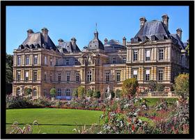 Quadro Decorativo Cidades Paris Luxembourg Palace Paisagem Lojas Quartos Salas Com Moldura RC076 Quadro Decorativo Cidades Paris Luxembourg Palace Paisagem Lojas Quartos Salas Com Moldura RC076