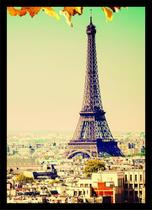 Quadro Decorativo Cidades Paris Torre Eiffel Salas Quartos Decorações Com Moldura