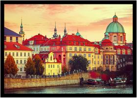 Quadro Decorativo Cidades Praga Chéquia Tchéquia Paisagem Empresas Quartos Salas Com Moldura RC100 Quadro Decorativo Cidades Praga Chéquia Tchéquia Paisagem Empresas Quartos Salas Com Moldura RC100