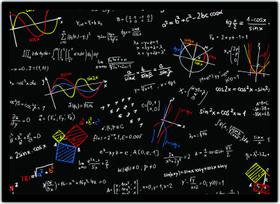 Quadro Decorativo Ciências Matemática Números Fórmulas G01
