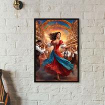 Quadro Decorativo Cigana 45x34cm - com vidro